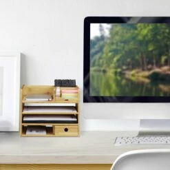 Organiseur De Bureau En Bambou -Home24 Soldes 39629954f08b4f4cb9ec1bc40263aa05