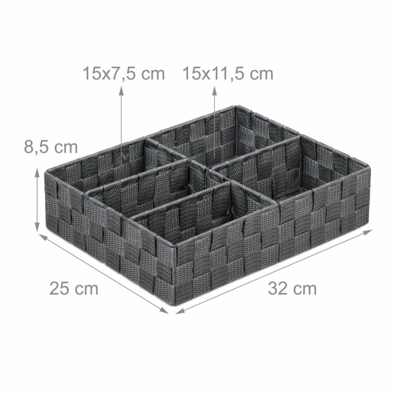Panier De Rangement à 5 Compartiments 6 Panier De Rangement à 5 Compartiments – Image 4