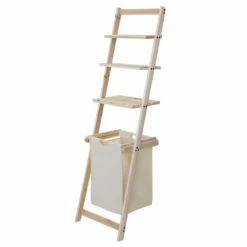 Étagère à échelle HWC-B59 Panier à linge