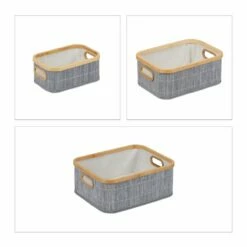Lot De 3 Paniers De Rangement Gris -Home24 Soldes 3fed8af6f071438c85bbed56ac8e86f2