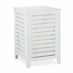 Panier à Linge En Bois De Pin Blanc