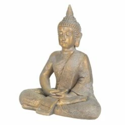 Figure De Bouddha 40x24x48 Cm Bronze