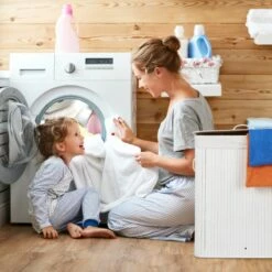 1x Panier à Linge Bambou 2 Compartiments -Home24 Soldes 4185f4c556c8492283c2ed52d678e0e1