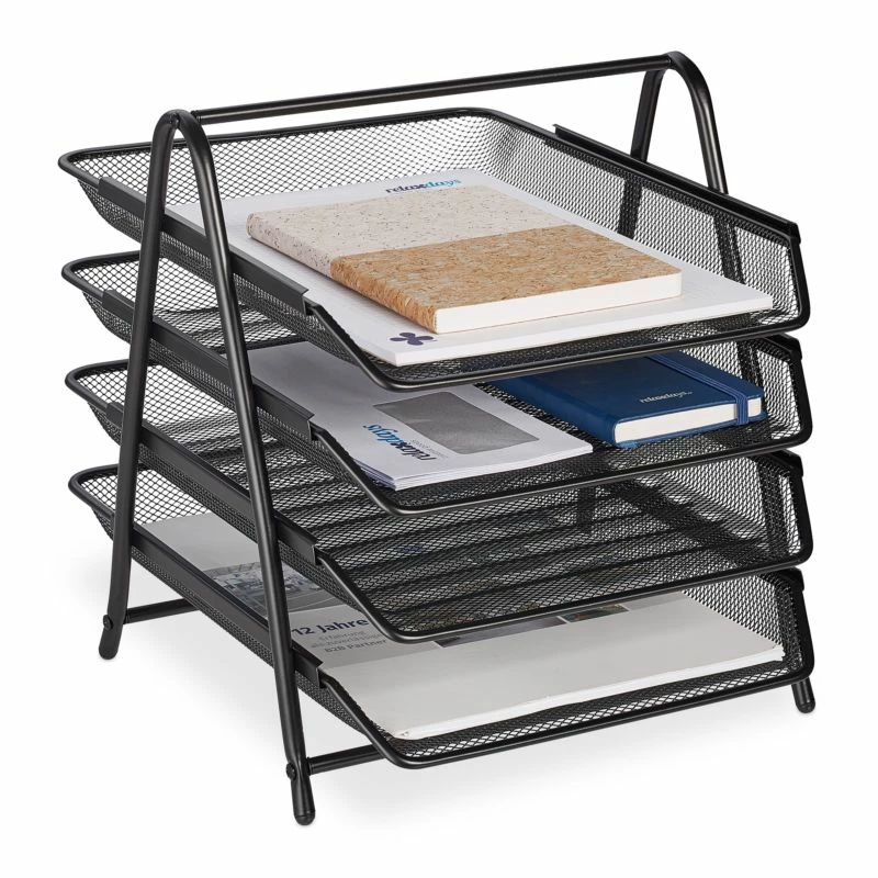 Range-documents Avec 4 Compartiments 3 Range-documents Avec 4 Compartiments