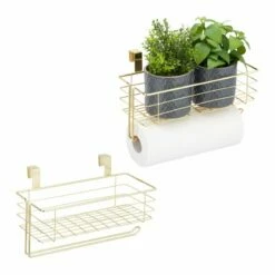 2x Paniers Suspension Avec Porte-rouleau