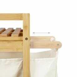 Panier à Linge Bambou 2 Sacs à Linge -Home24 Soldes 45ed390accf944c4ae4579b73f61c15f