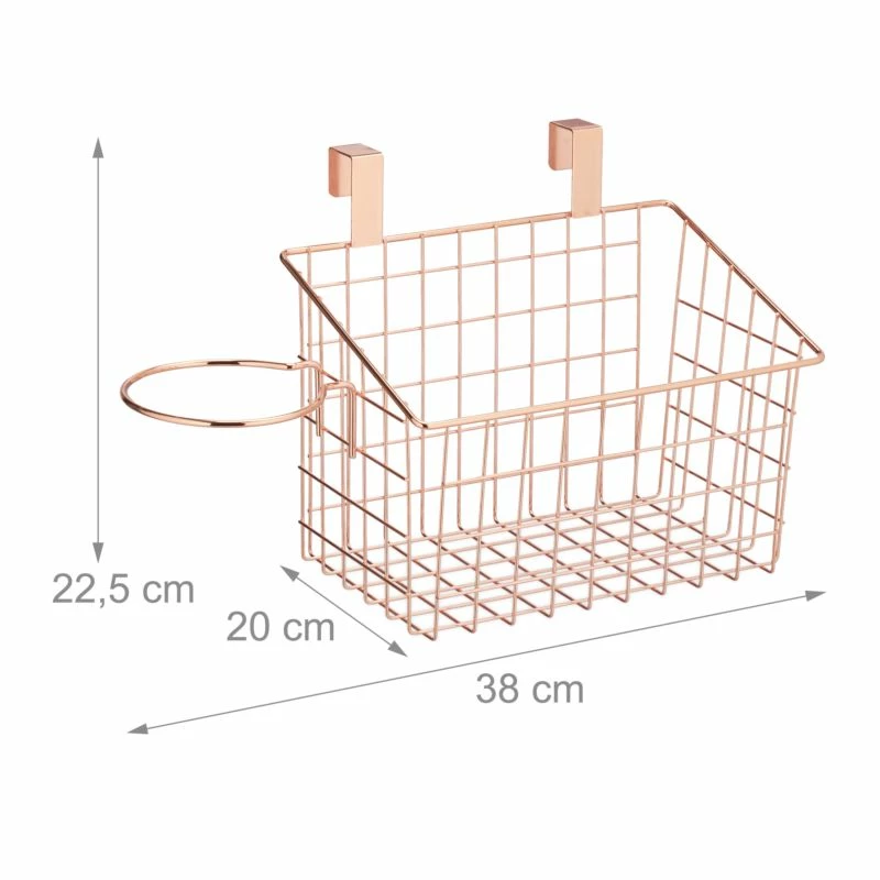 2x Panier Suspension En Métal Doré 14 2x Panier Suspension En Métal Doré – Image 12