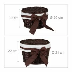 Set De 2 Corbeilles De Rangement 13 Set De 2 Corbeilles De Rangement -Home24 Soldes 4ab6ca1a04a14e5a818cc466feea366c