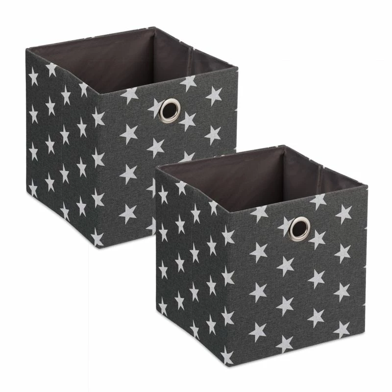 Lot De 2 Bacs De Rangement étoiles 3 Lot De 2 Bacs De Rangement étoiles