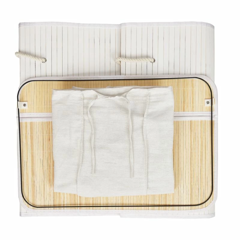 Panier à Linge En Bambou 3 Compartiments 17 Panier à Linge En Bambou 3 Compartiments – Image 15