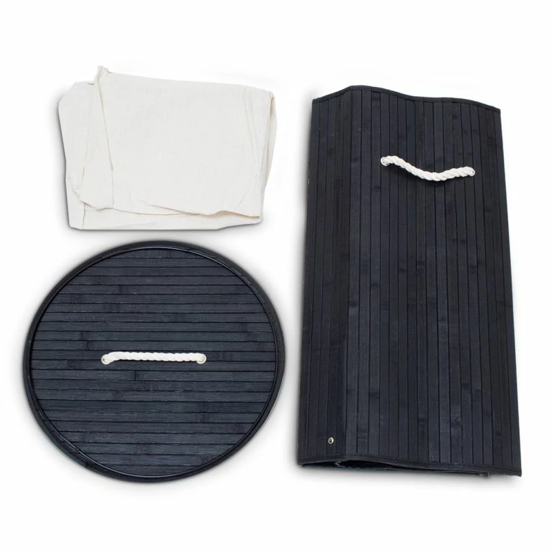 Lot De 12 Paniers à Linge Bambou Ronds 10 Lot De 12 Paniers à Linge Bambou Ronds – Image 8