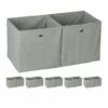 Lot De 12x Boîtes De Rangement Gris 2 Lot De 12x Boîtes De Rangement Gris -Home24 Soldes 5495c5f83e74414f843ed7d4cb7348b8