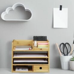 Organiseur De Bureau En Bambou -Home24 Soldes 550782639ec540aca6e1dcd510f1364c