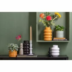 PRESENT TIME Vase Déco Bobbly Glazed - Ocre -Home24 Soldes 55c4fe2d6f28463ebcbb06f7d213de13