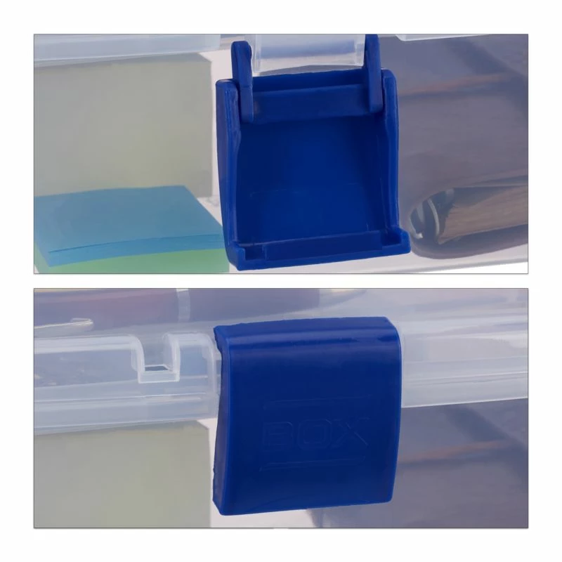 Boîtes En Plastique Poignée Bleue 8 Boîtes En Plastique Poignée Bleue – Image 6