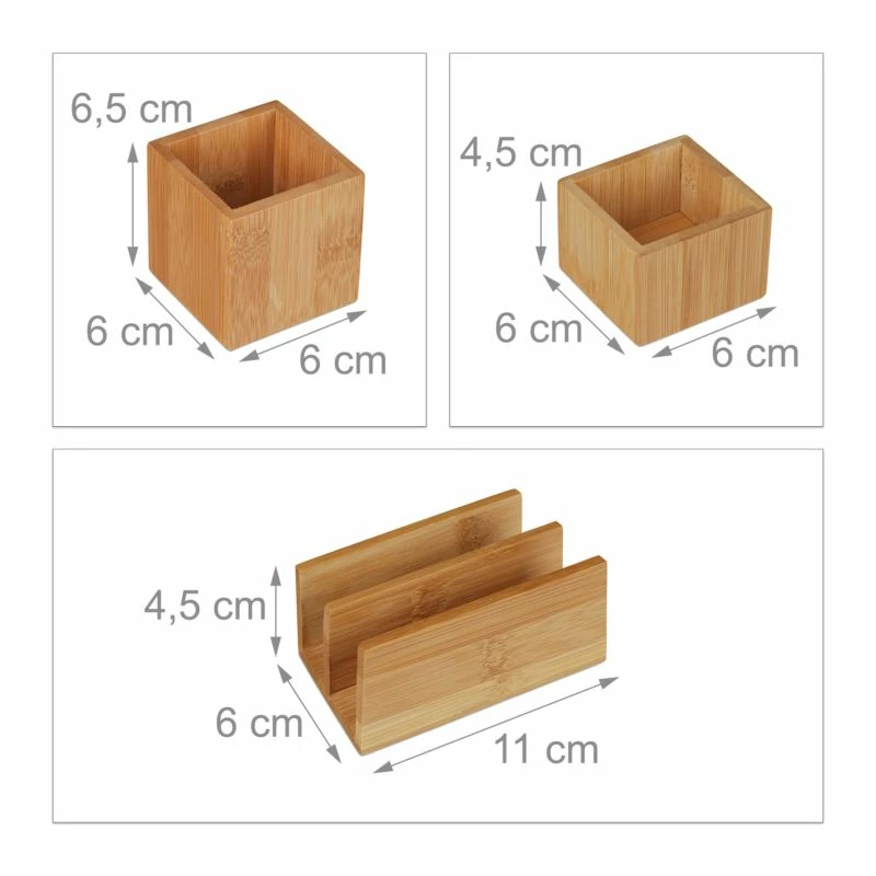 Organiseur De Bureau En Bambou Lot De 4 12 Organiseur De Bureau En Bambou Lot De 4 – Image 10