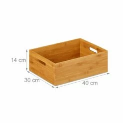 2xCaisse De Rangement Bambou Taille M -Home24 Soldes 5ce67810be1540759758bd41c7dc9a14