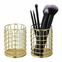 2x Pots à Pinceau Maquillage Métal Rond -Home24 Soldes 61c9650a163a431a96bd7430c64c71bf