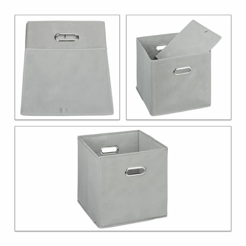 Boîte De Rangement En Tissu En Lot De 4 5 Boîte De Rangement En Tissu En Lot De 4 – Image 3