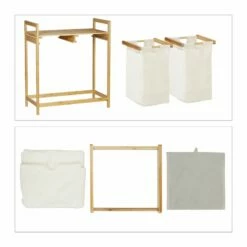 Panier à Linge Bambou 2 Sacs à Linge -Home24 Soldes 64736f50b16d49649de23f0ccb8ae853