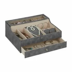 Boîte à Bijoux Aspect Cuir -Home24 Soldes 664c7eda118e4fff80f26d022938723d