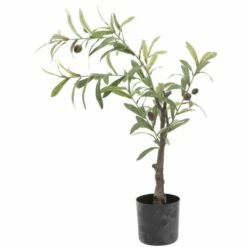 Olivier Artificiel En Pot 85 Cm