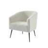 Fauteuil TOMMY En Tissu Bouclette Blanc -Home24 Soldes 6aa6ea4dd0b449a39500416d5f68ffba