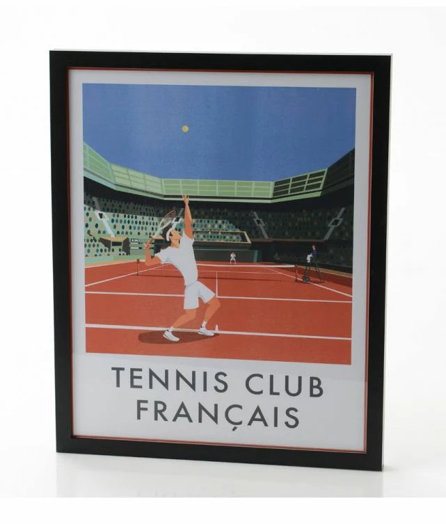 Affiche Tennis Club Français 40x50 Cm 4 Affiche Tennis Club Français 40x50 Cm – Image 2