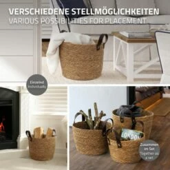 Set De 3 Corbeilles Avec Poignées Marron -Home24 Soldes 709bd7550a9d4d03bc146604eb0e00d4