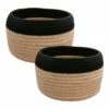 2 Paniers H15xD25cm Jute Beige Et Noir -Home24 Soldes 70d6f16baad1478abdf318b137bea048