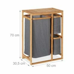 Meuble à Linge En Bambou -Home24 Soldes 70d975eb6e014fc1bbcb648efe3c17db