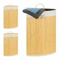 Lot De 3 Paniers à Linge Bambou -Home24 Soldes 734f2e31317e4ce0a2125b87fdec61f7