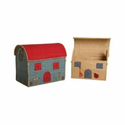 Coffres à Jouets En Rabane (Lot De 2)