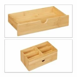 Organiseur à Cosmétique En Bambou -Home24 Soldes 7583aaf279074b56be394d6872d667ea