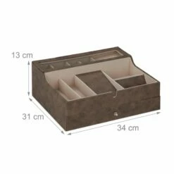Boîte à Bijoux Aspect Cuir -Home24 Soldes 783fada29b394b29a1e938b3ecb38246