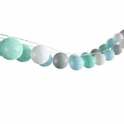 Guirlande Cotton Balls 310cm Vert