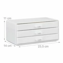 2 Organiseurs Maquillage 3 Tiroirs Blanc -Home24 Soldes 7b5b85a5b96d41d0bec82ec1b857f4be