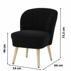 Fauteuil TIVOLI Tissu Bouclette Kaki -Home24 Soldes 7b93c4e2b1cd43519fbbbeab545f296c