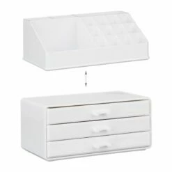 1x Organiseur Maquillage 3 Tiroirs Noir 35 1x Organiseur Maquillage 3 Tiroirs Noir -Home24 Soldes 7d7e1a487b40406885151f697488c36b