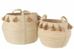 Set De 2 Panier Boule Floches Maïs