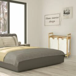 Panier à Linge Bambou 2 Sacs à Linge -Home24 Soldes 876acd5c239244bb8f7fd3adf45e4c85