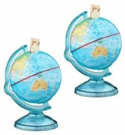 2x Tirelires En Forme De Globe