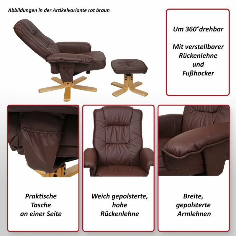 Fauteuil Relax H56 Avec Repose-pied 5 Fauteuil Relax H56 Avec Repose-pied – Image 3