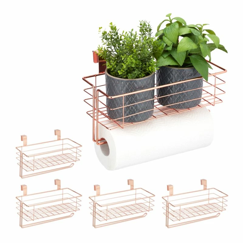 5x Paniers Suspension Avec Porte-rouleau 3 5x Paniers Suspension Avec Porte-rouleau