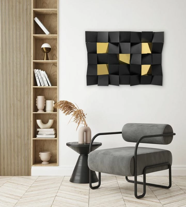 Sculpture Murale Métal Bright Night 4 Sculpture Murale Métal Bright Night – Image 2