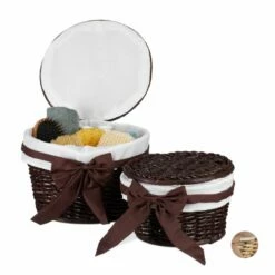 Set De 2 Corbeilles De Rangement