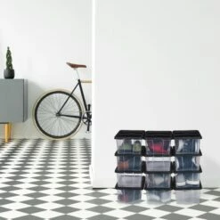 Boîtes à Chaussures Noires Lot De 48 -Home24 Soldes 946abd4c8b244edb81b70fcba76711fa