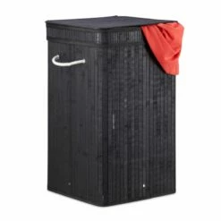 1x Corbeille à Linge Pliable Bambou -Home24 Soldes 951bc20b86394c9e95f80490c61aa078