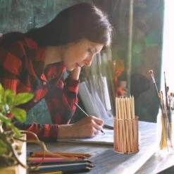 5x Pots à Pinceaux De Maquillage Dorés -Home24 Soldes 97130fa9a29845f88844576ad4aa7021