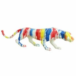 Statue Panthère Multicolores L85 Cm